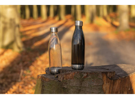 Auslaufsichere Trinkflasche mit Stainless-Steel-Deckel