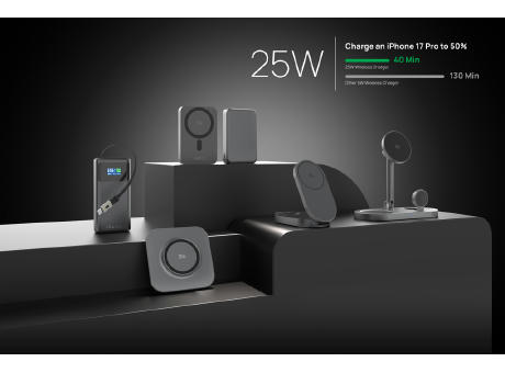 Quantum Ultra-Fast 3-in-1 25W faltbarer Wireless Charger