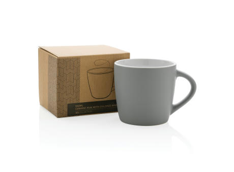 Keramiktasse innen coloriert, 300ml