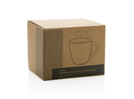 Keramiktasse innen coloriert, 300ml