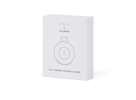 VINGA Baltimore 2-in-1 kabelloser 15W RCS Travel Charger