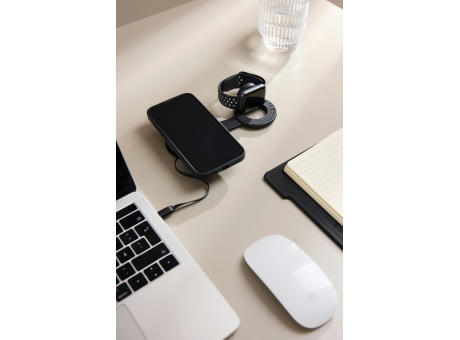 VINGA Baltimore 2-in-1 kabelloser 15W RCS Travel Charger