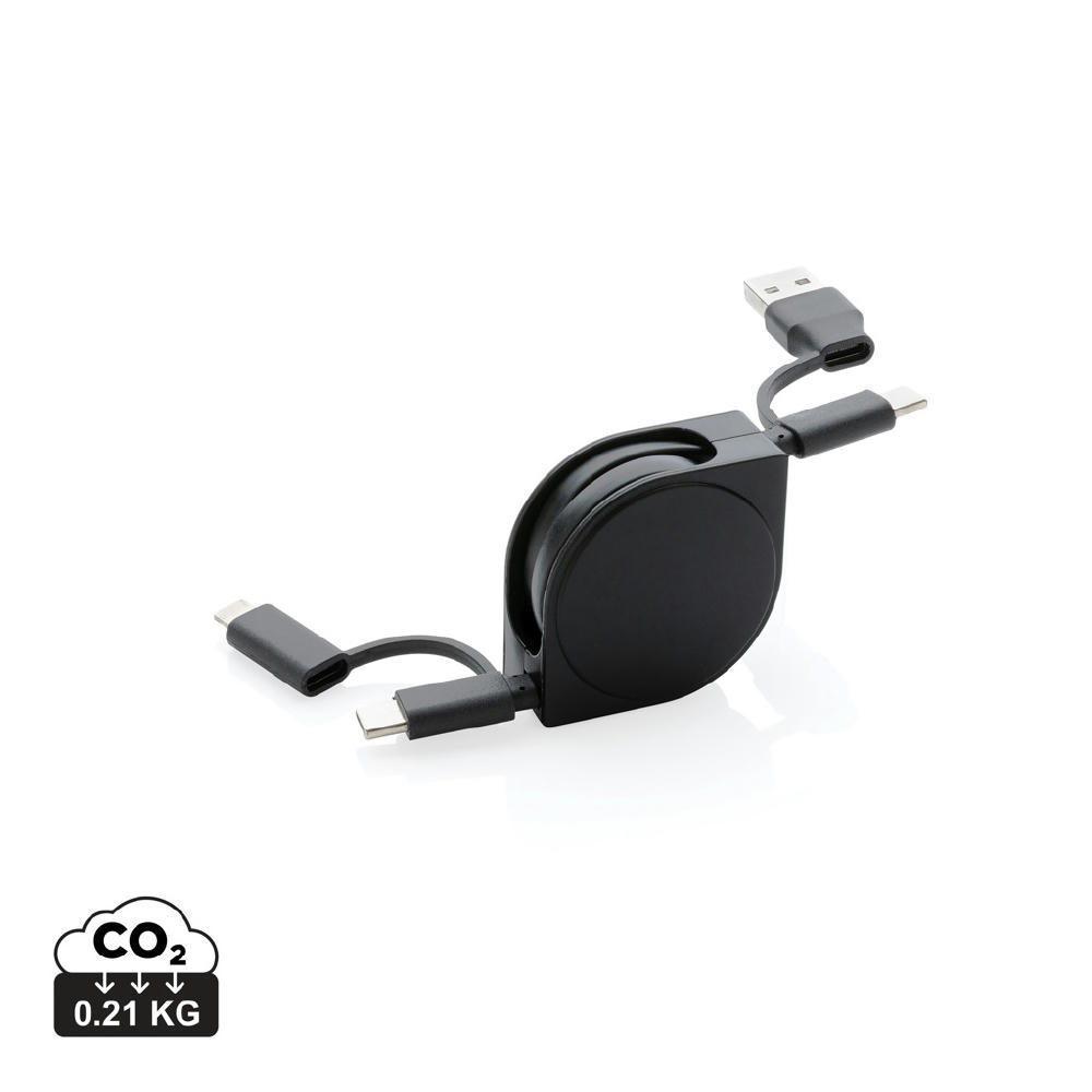 4-in-1 Kabel aus TPE und RCS Standard recyceltem Kunststoff