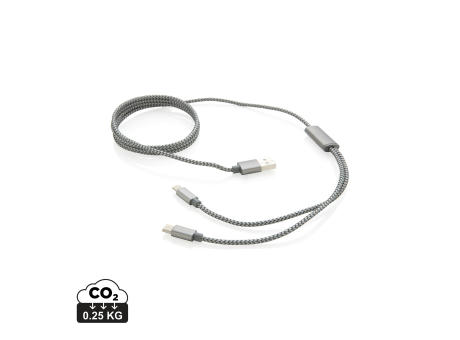 3-in-1 umwobenes Kabel