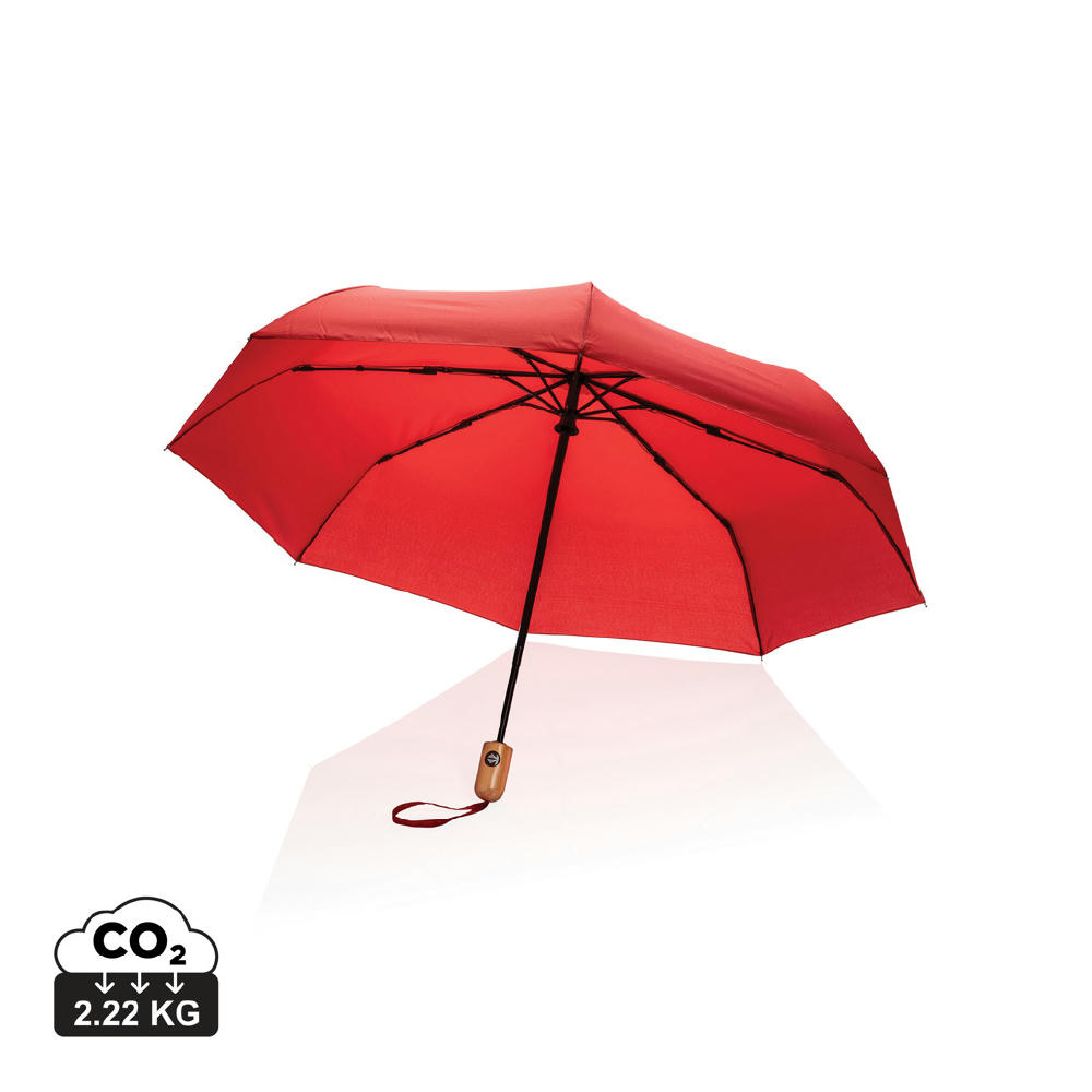 21" Impact AWARE™ RPET 190T Bambus-Schirm autom. open/close