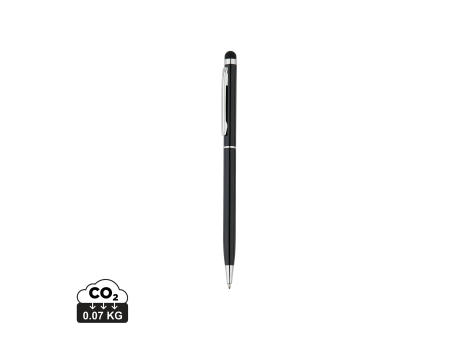 Schlanker Aluminiumkugelschreiber mit Stylus