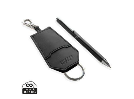 Swiss Peak Tula RCS-zertif. rPET-PU-Key-Chain- & Stift-Set