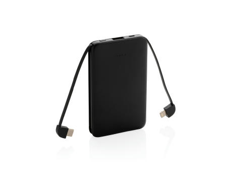 5.000 mAh Powerbank mit integriertem Kabel