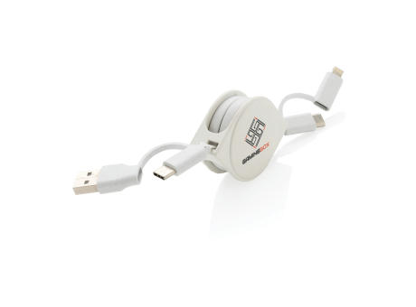 6-in-1 Kabel aus TPE und RCS Standard recyceltem Kunststoff