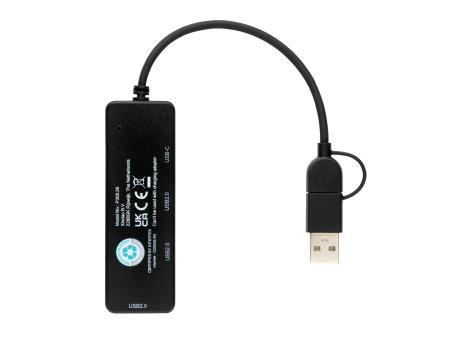 RCS recycelter USB-Hub mit Dual-Input