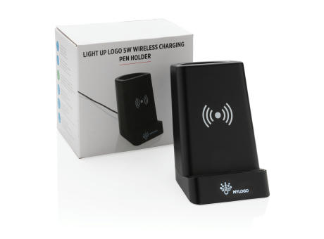 Light Up Logo 5W Wireless Charging Stiftehalter
