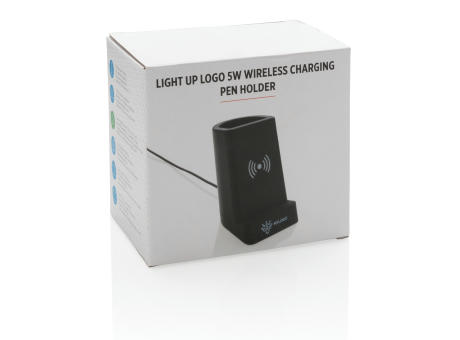Light Up Logo 5W Wireless Charging Stiftehalter
