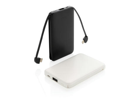 5.000 mAh Powerbank mit integriertem Kabel