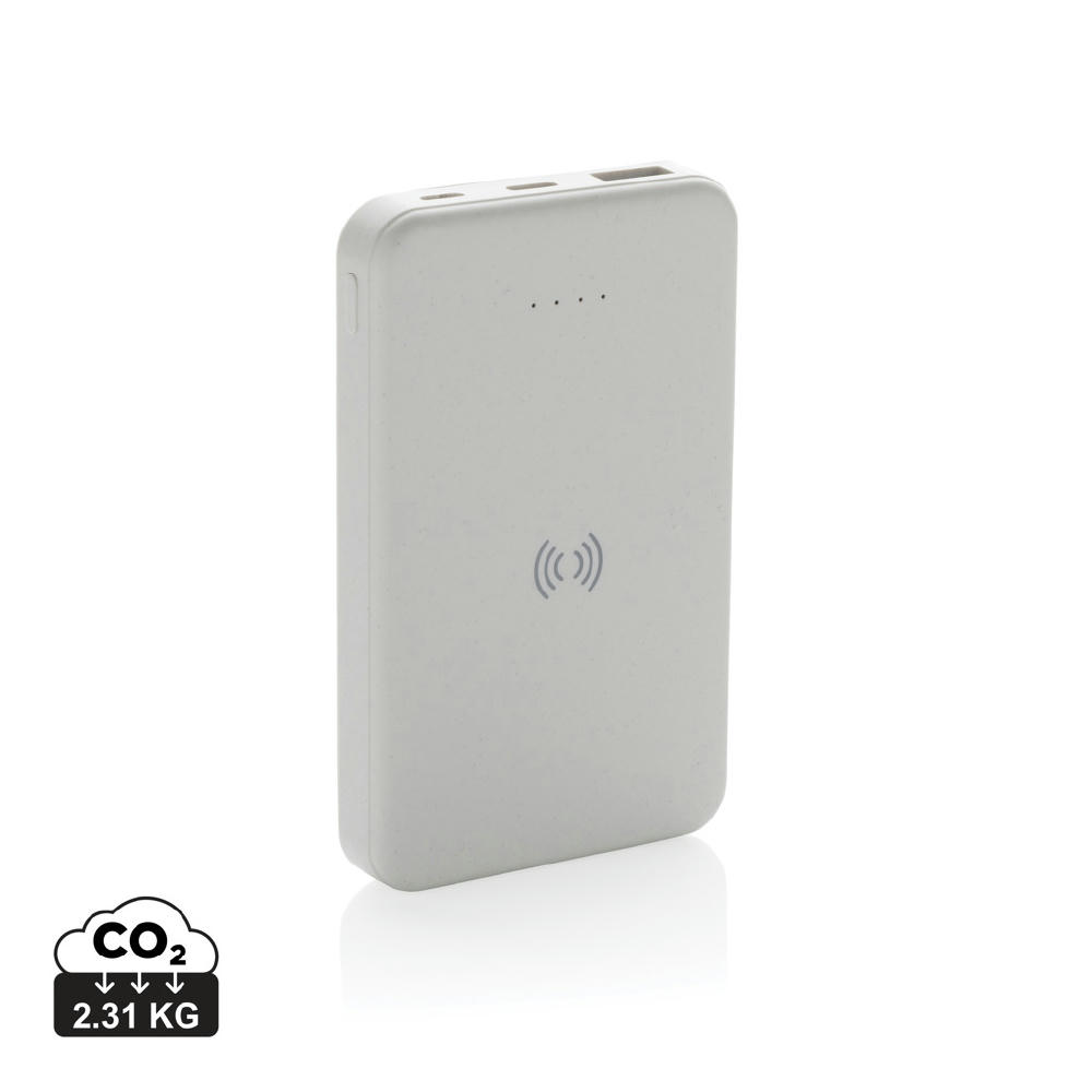 5.000mAh 5W Wireless Powerbank aus RCS recyceltem Kunststoff