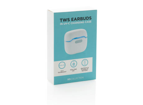 TWS Ohrhörer in UV-C Sterilisations Lade-Case
