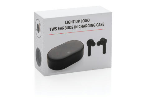 Light-Up Logo TWS Ohrhörer in Ladebox