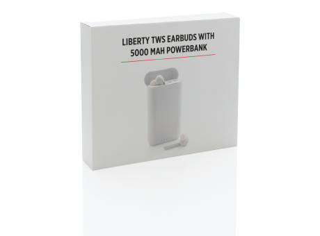 Liberty TWS Ohrhörer mit 5.000 mAh Powerbank