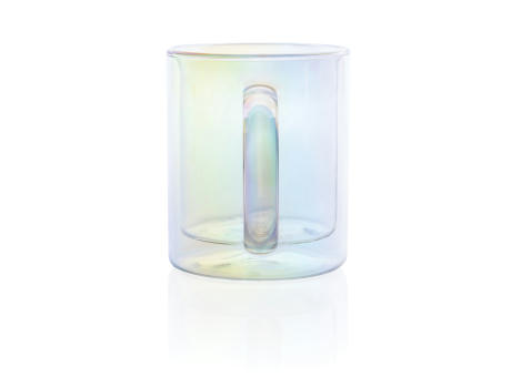 Doppelwandiger Deluxe-Becher aus galvanisiertem Glas