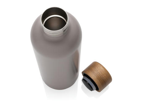 Wood Vakuumflasche aus RCS recyceltem Stainless-Steel