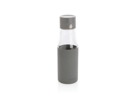 Ukiyo Trink-Tracking-Flasche aus Glas mit Hülle