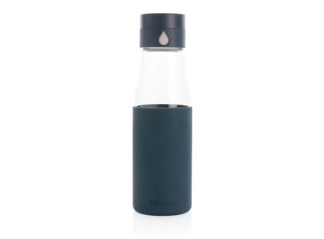 Ukiyo Trink-Tracking-Flasche aus Glas mit Hülle