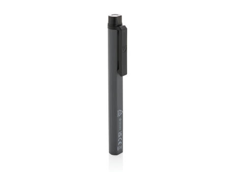 Gear X USB aufladbare Stiftleuchte aus RCS recyc. Kunststoff