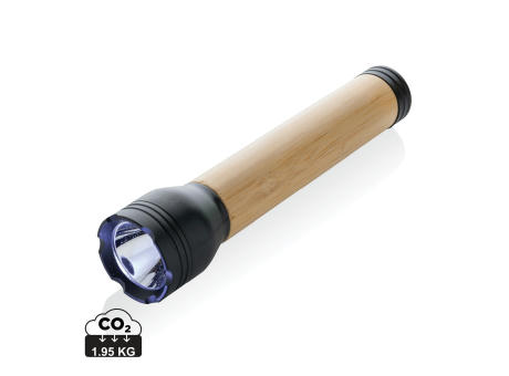 Lucid 5W Taschenlampe aus RCS recyceltem Kunststoff & Bambus
