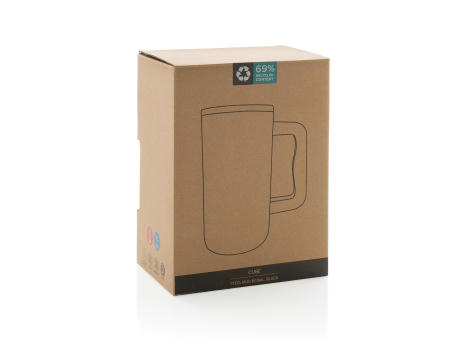 Cube Becher aus RCS recyceltem Stahl 800ml