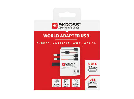 SKROSS MUV USB ( 1 USB-C 1 USB-A)