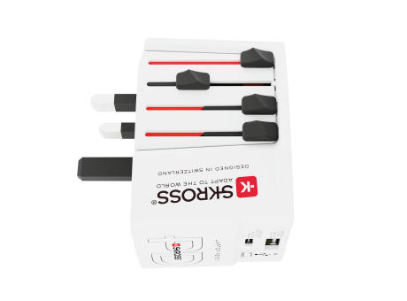 SKROSS World Travel Adapter MUV 65W PD mit USB-C-Kabel