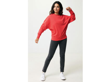 Iqoniq Kruger Relax-Rundhals-Sweater aus recycelt. Baumwolle