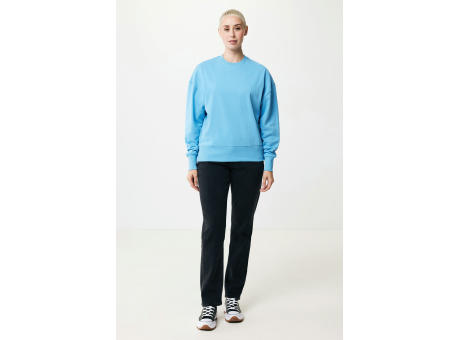 Iqoniq Kruger Relax-Rundhals-Sweater aus recycelt. Baumwolle