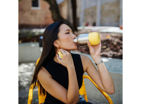 Edelstahl Trinkflasche | Isolierflasche 500 ml | Gelb