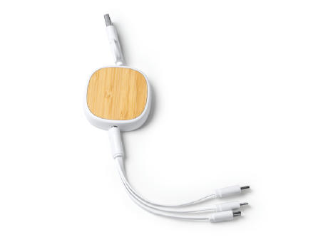 CHARGING CABLE LENS WHITE