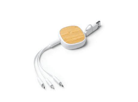 CHARGING CABLE LENS WHITE