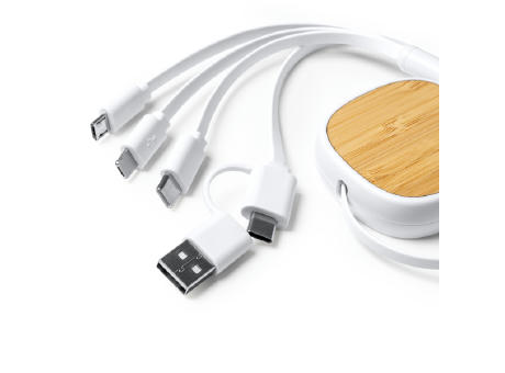 CHARGING CABLE LENS WHITE