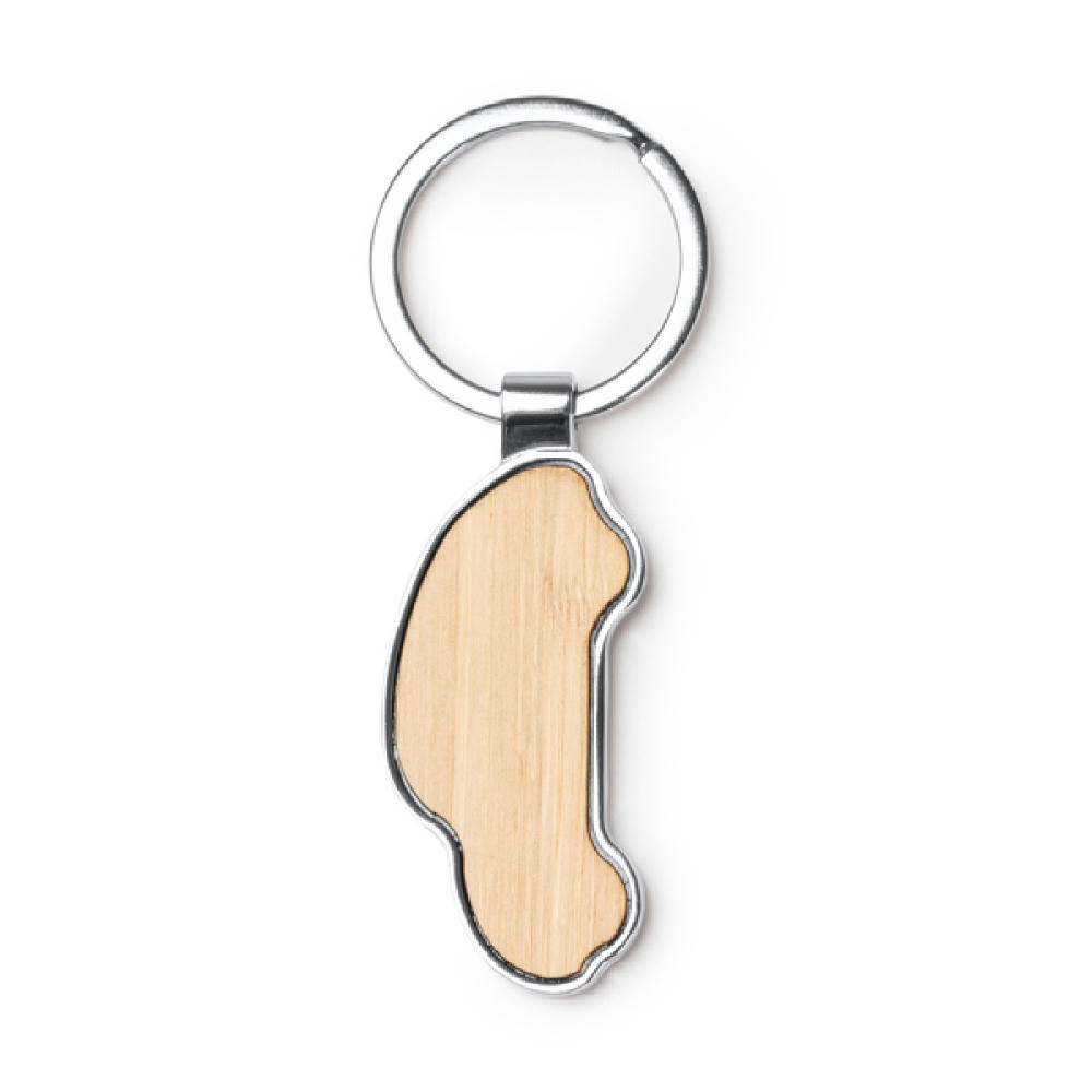 KEYRING TESLAR NATURAL