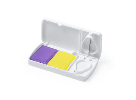 MEDY PILL BOX WITH CUTTER WHITE