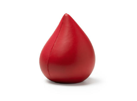 DROP-SHAPED STRESS BALL DONA RED