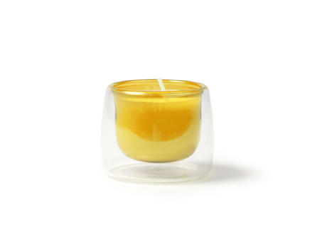 CANDLE FLORA YELLOW