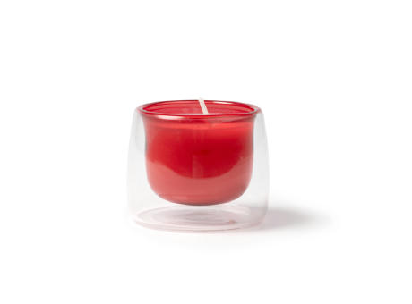 CANDLE FLORA RED