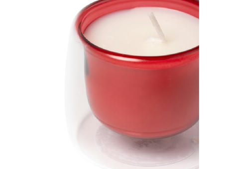 CANDLE FLORA RED