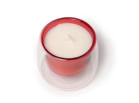 CANDLE FLORA RED