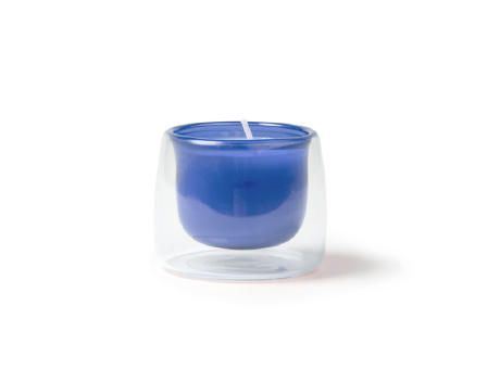 CANDLE FLORA ROYAL BLUE