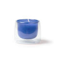 CANDLE FLORA ROYAL BLUE