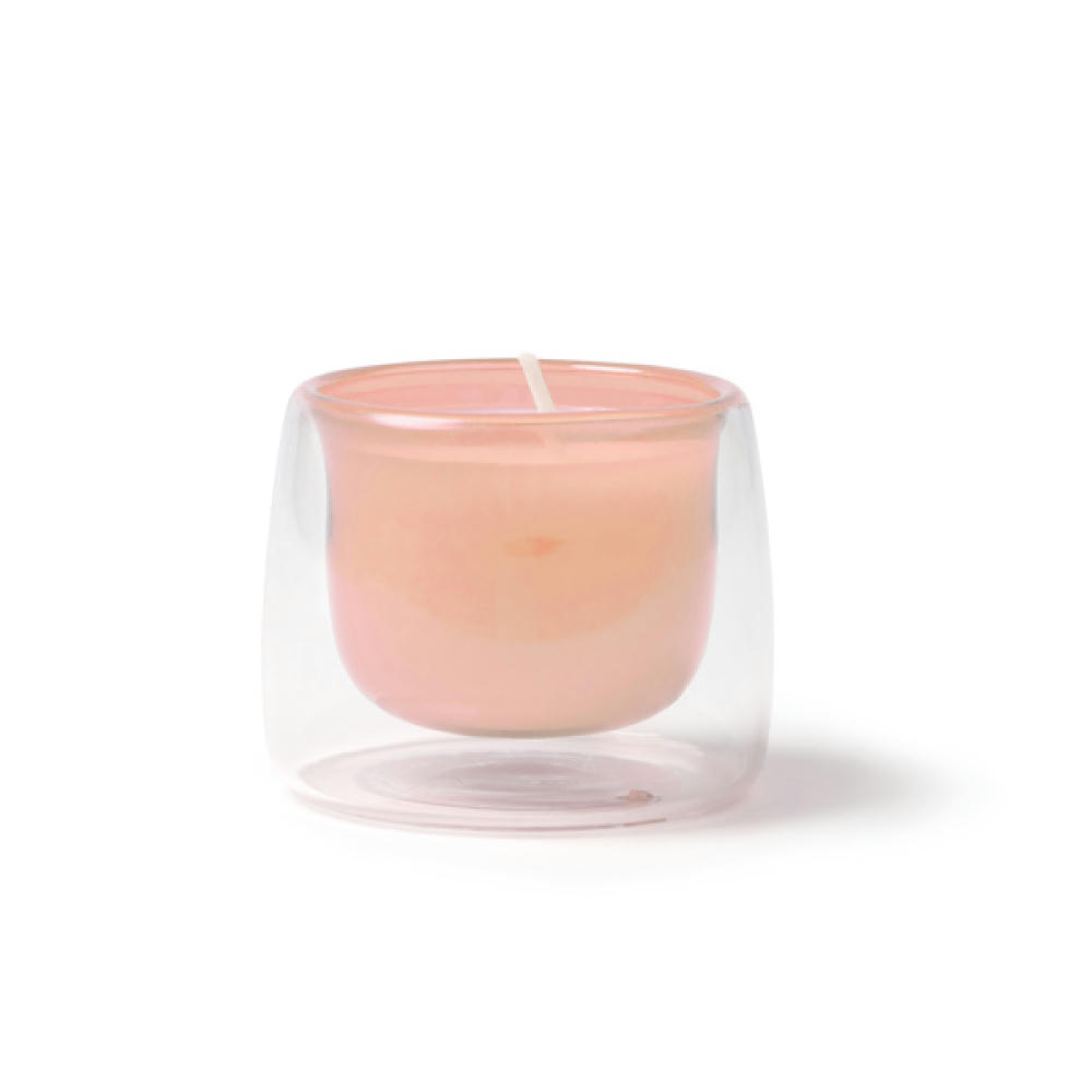 CANDLE FLORA LIGHT PINK