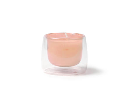 CANDLE FLORA LIGHT PINK