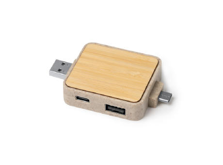 USB HUB PORT CLUNI NATURAL