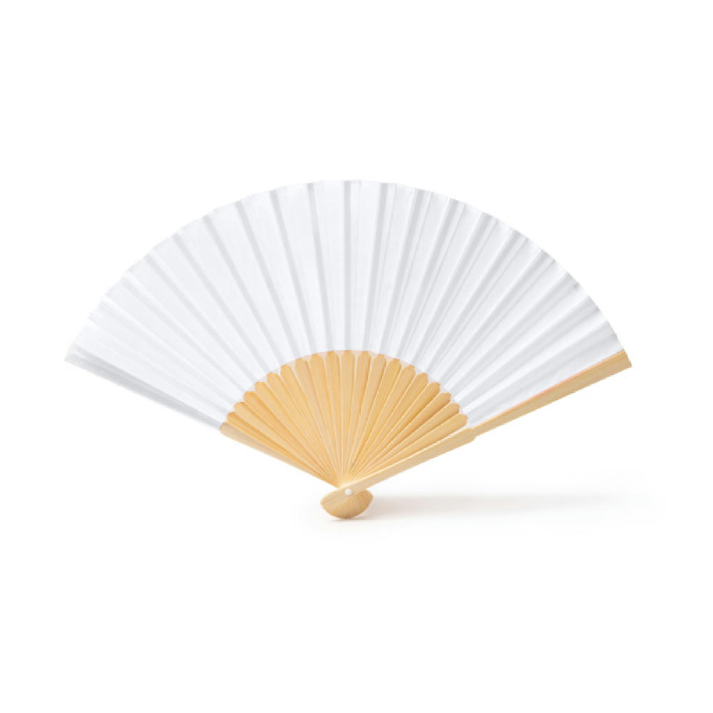 HAND FAN LIDIA WHITE