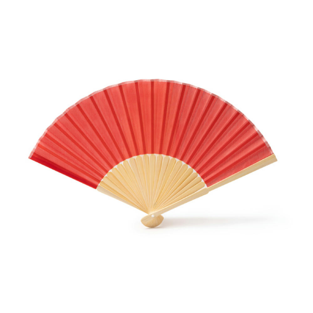 HAND FAN LIDIA RED